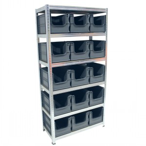 Boltless Shelving Kit with 15 x 20L Pick Bins
